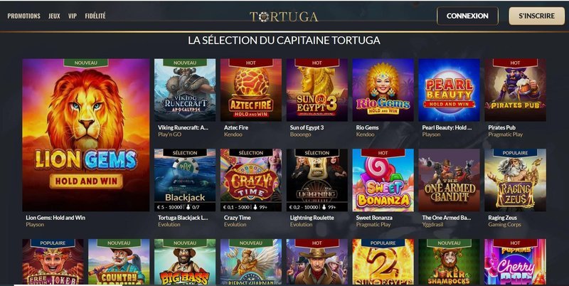 Découvrez les avantages du Tortuga casino en ligne en France, tortuga casino en ligne